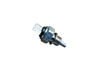 New car reversing sensor isolated on a white background. Spare parts.