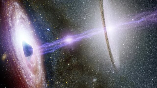 Neutron star in space. Nasa public image library has been used in part of this composition.