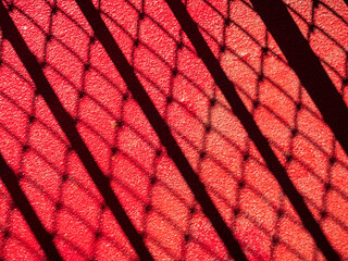red steel tower texture and shadow 