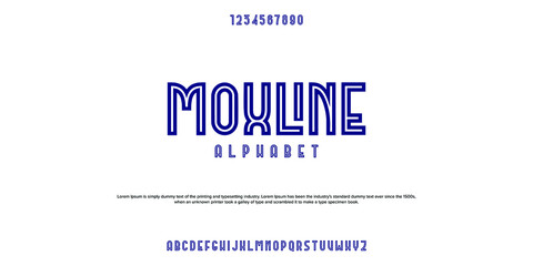 vector alphabet, rustic font with line in the middle