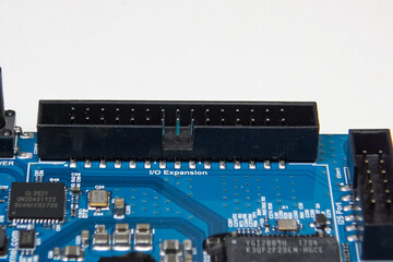 Pay mini computer with a processor and interface connectors. Min