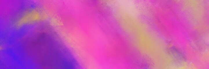 abstract colorful diagonal background graphic with lines and medium orchid, neon fuchsia and tan colors. can be used as canvas, background or banner