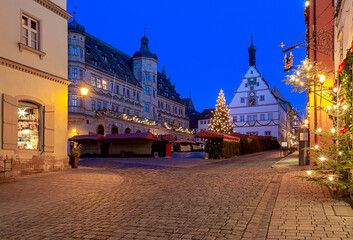 Rothenburg ob der Tauber. Old famous medieval city.