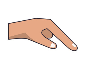 hand human giving isolated icon