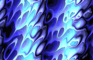 colorful abstract decorative wavy waves