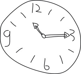 simple wall clock vector