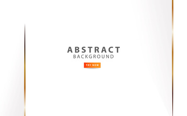 luxury white abstract background banner with golden line