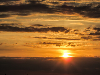 Obraz premium sunset in the mountains