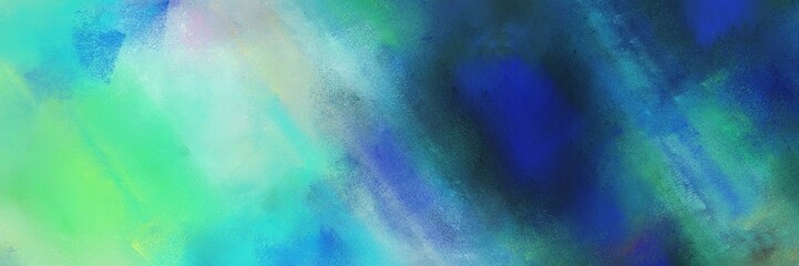 abstract colorful diagonal background with lines and medium aqua marine, midnight blue and pastel blue colors. can be used as poster, background or banner