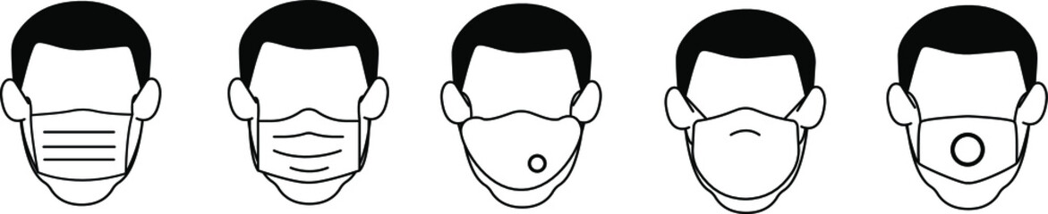 icons head in the mask