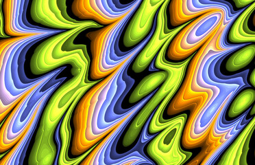 colorful abstract decorative wavy waves