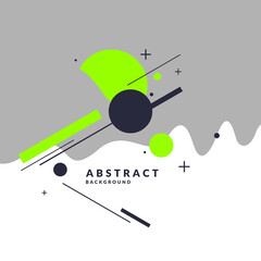 Obraz premium Trendy abstract background. Composition of amorphous forms. Modern vector illustration