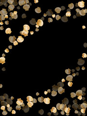 Gold sea shells rich vector background