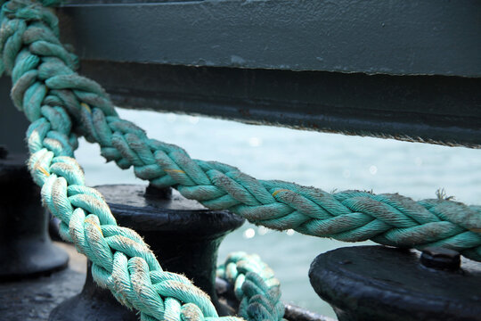 Rope Details of a Sea Boat