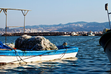 High Detailed Fishing Boat and the Sea Concept