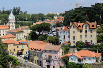 Fototapeta na wymiar Landscape of Portuguese village of Sintra 