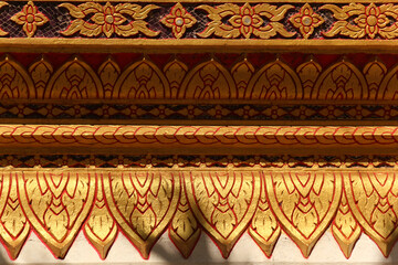 Ornamental design of a pagoda fundament in Siamese Lao PDR, Southeast Asia