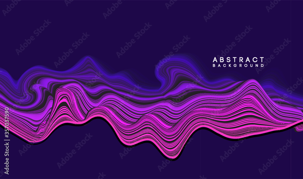 Poster Vector Modern abstract design background Flow motion
