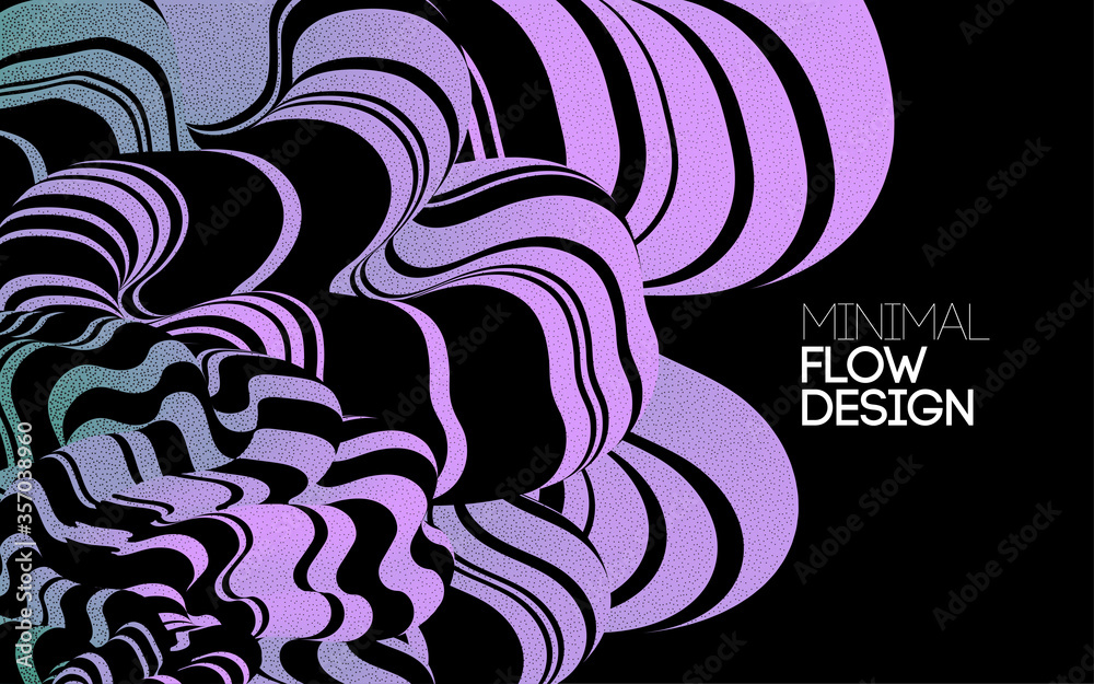 Aufkleber vector modern abstract design background flow motion
