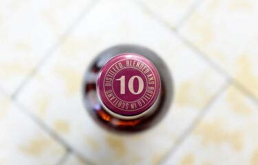 Scotch whisky aged 10 years.
