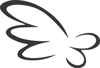 蝶々アイコンイラストです