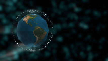 Planet on quarantine. Virus infecting the planet from inside and the planet is isolated from entire world.