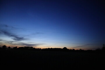 sunset over the city