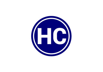 Initial Monogram Letter H C Logo Design Vector Template. HC Letter Logo Design