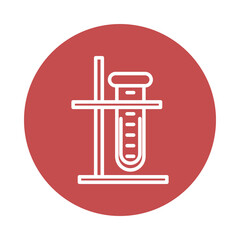 tube test laboratory isolated icon