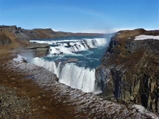 Fototapeta na wymiar waterfall in iceland