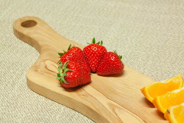 Handmade crafted old hardwood chopping board