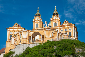 Fototapeta na wymiar Baroque benedictine Melk Abbey in Lower Austria