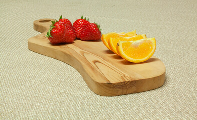 Handmade crafted old hardwood chopping board