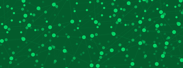 Electronic modern texture with green elements for banner concept