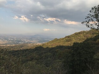 Vista de la ciudad de México desde la reserva ecológica 