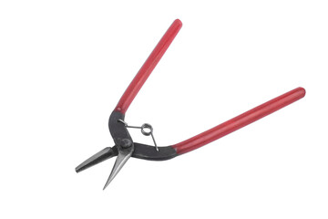 Tools for needlework and beading on a white background isolated