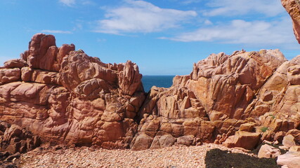 Granite rose, océan - Bretagne