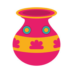 ceramic pot indu decoration icon
