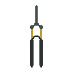 mountain bike fork. illustration for web and mobile design.