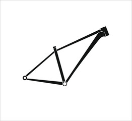 mountain bike frame. illustration for web and mobile design.