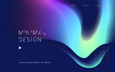 abstract backgrounds with vibrant gradient shapes. Design template for covers and posters