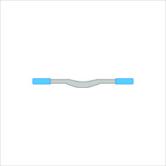 Obraz premium mountain bike handlebar. illustration for web and mobile design.