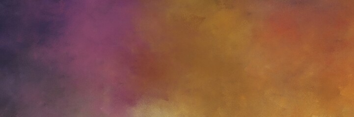 beautiful abstract painting background graphic with pastel brown, sienna and very dark violet colors and space for text or image. can be used as horizontal background texture