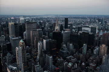 View of New York from the high Building