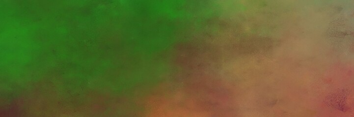 beautiful abstract painting background texture with dark olive green and pastel brown colors and space for text or image. can be used as horizontal header or banner orientation