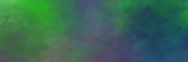 beautiful dark slate gray, lime green and sea green color background with space for text or image. vintage texture, distressed old textured painted design. can be used as header or banner