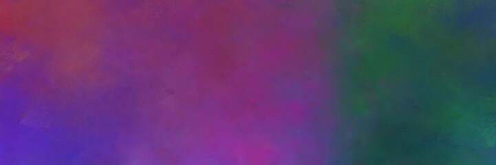 beautiful dark slate blue and antique fuchsia color background with space for text or image. vintage texture, distressed old textured painted design. can be used as horizontal header or banner