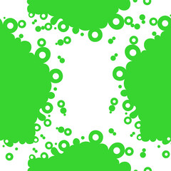 Green virus microbe bacterium on a white background vector