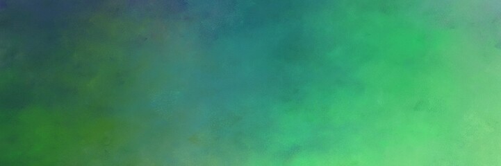 beautiful vintage abstract painted background with sea green, pastel green and medium sea green colors and space for text or image. can be used as header or banner