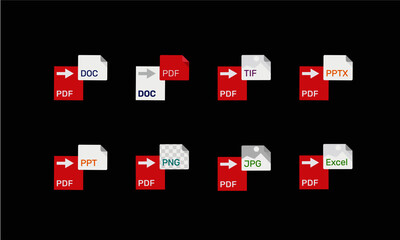 PDF to Doc Tif pptx ppt png jpg excel 